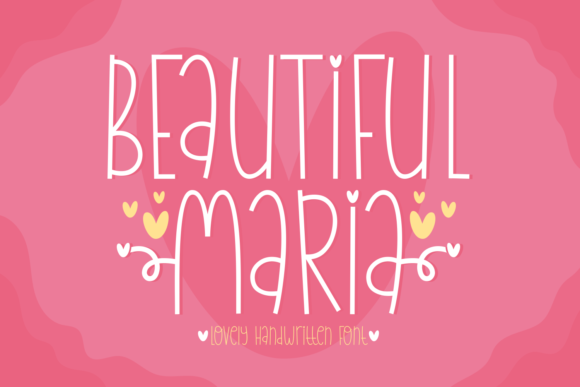 Beautiful Maria: A Handwritten Font That Elevates Digital Branding