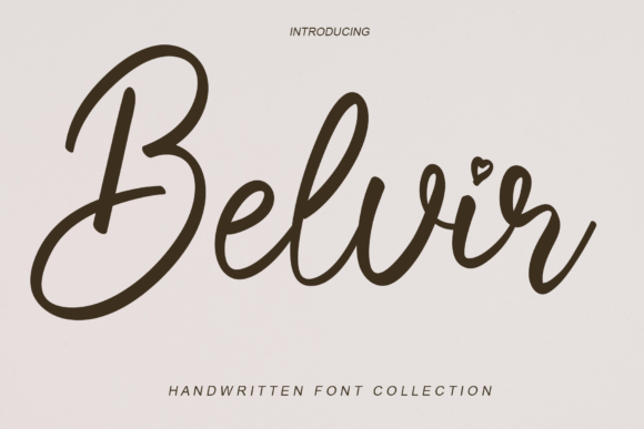 Belvir: A Handwritten Script Font for Editorial Elegance