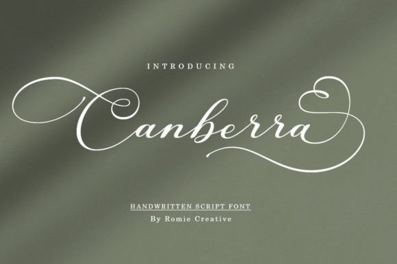 Canberra Font: A Classy Handwritten Typeface for Small Business Branding