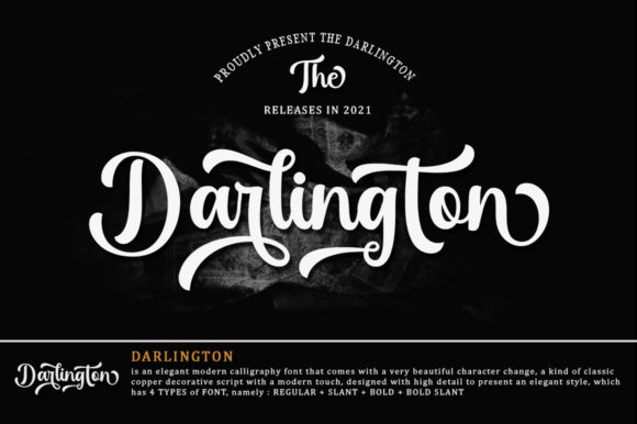 Darlington: A Timeless Script Font for Handmade Charm