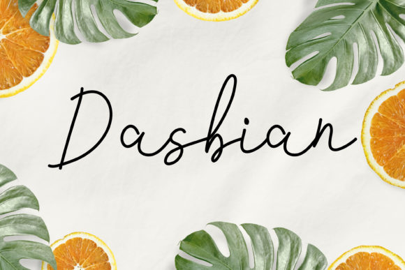 Dasbian: An Elegant Script Font for Digital Branding