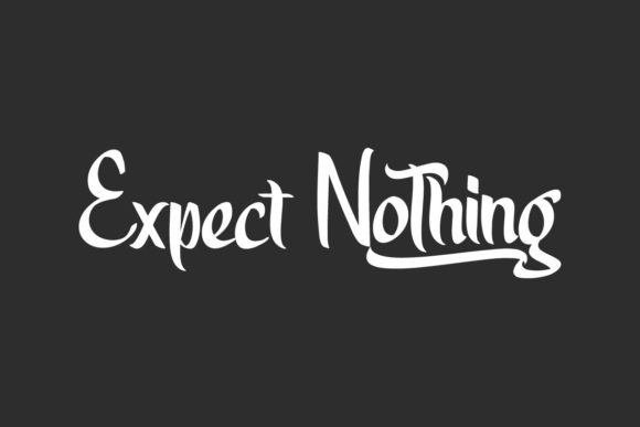 Expect Nothing: A Handwritten Font for Editorial Distinction