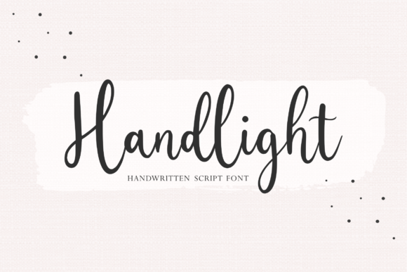Handlight: A Friendly Handwritten Font for Digital Design