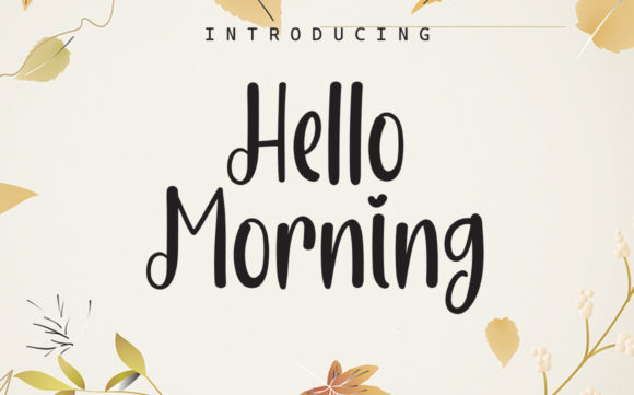 Hello MorningAC: A Script Font for Crafters and Product Creators