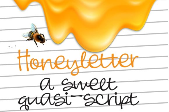 Honeyletter: A Playful Handwritten Font for Digital Branding
