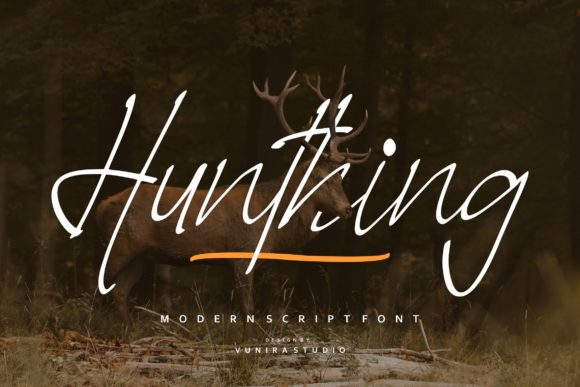 Hunthing: A Script Font That Feels Like a Thoughtful Pause