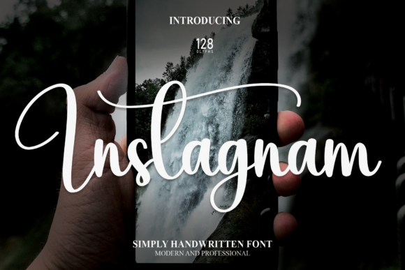 Instagnam: A Refined Script Font for Editorial Design