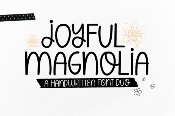 Joyful Magnolia Duo: A Font for Campaign Creativity