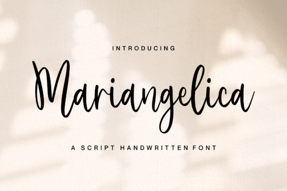 Mariangelica: A Beautiful Script Font for Handmade Creators