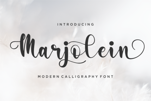 Marjolein: A Modern Calligraphy Font for Handmade Brands
