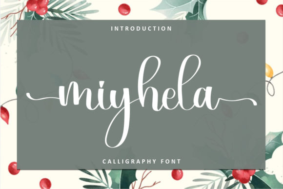 Miyhela: A Refined Script Font for Handmade Labels & Printables
