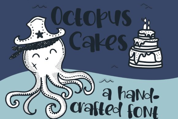 Octopus Cakes: A Whimsical Handwritten Font for Digital Branding