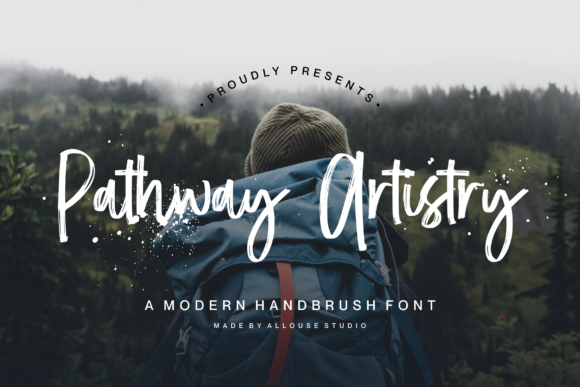 Pathway Artistry: A Script Font for Editorial Elegance