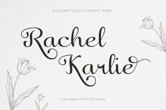 Rachel Karlie: An Elegant Script Font for Handmade Brands