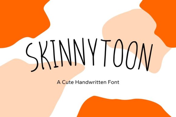 Skinnytoon: A Slim & Cute Handwritten Font for Crafters
