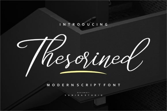Thesorined: A Thoughtful Script Font for Meaningful Moments