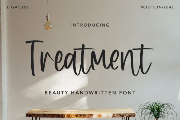 Treatment Font: Elegant Handwritten Style for Real Branding