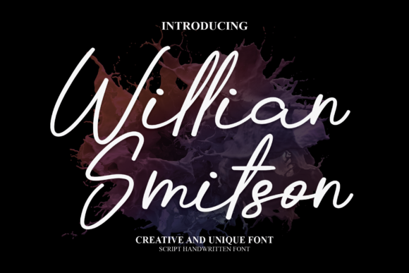 Willian Smitson: A Handwritten Font for Creative Branding