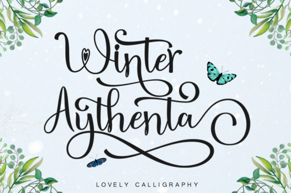 Winter Aythenta: A Graceful Script Font for Small Business Branding